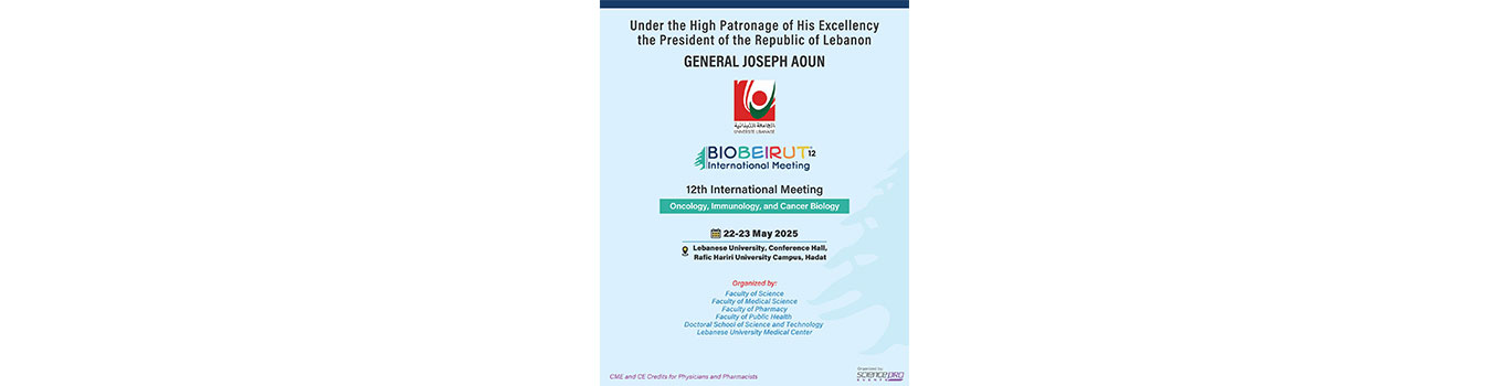 Ouverture de la conférence BIOBEIRUT 12 le 22 mai 2025